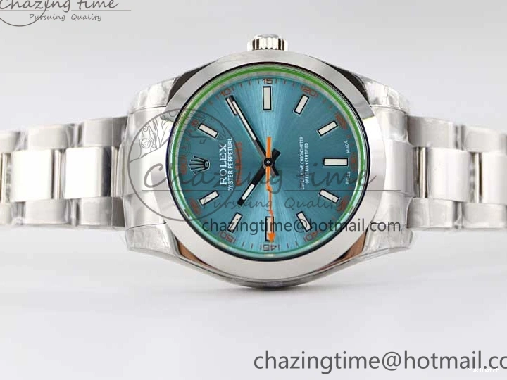 Milgauss 904L Bracelet Best Blue TWF SH3131 ICE Dial 1:1 on SS GV 116400 Edition 1231